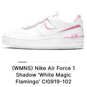Nike Air Force 1 Shadow 'White Magic Flamingo'
